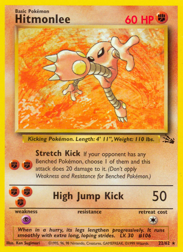 Check the actual price of your Hitmonlee 22/62 Pokemon card